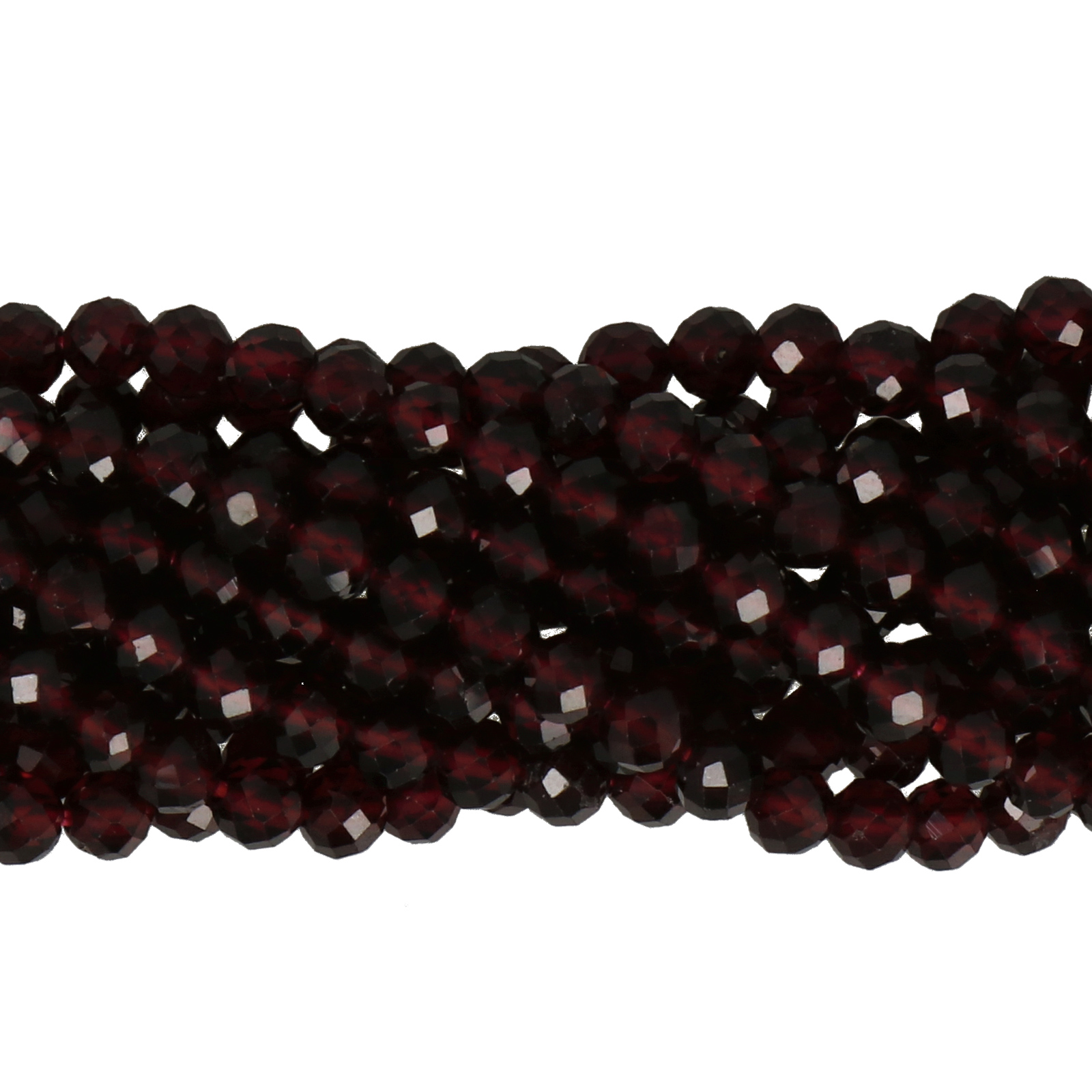 granat facettiertes rund 4mm | strang 38/40cm