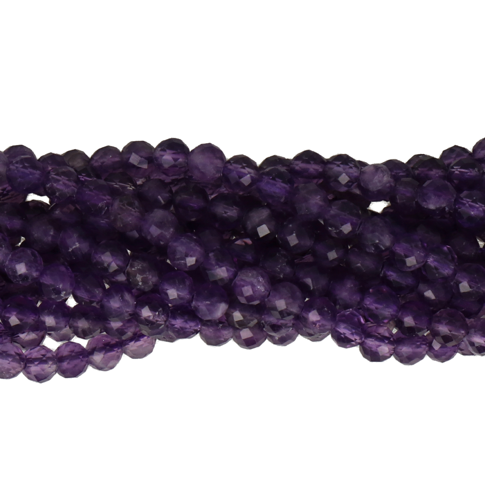 amethyst facettiertes rund 3-3,5mm | strang 38/40cm