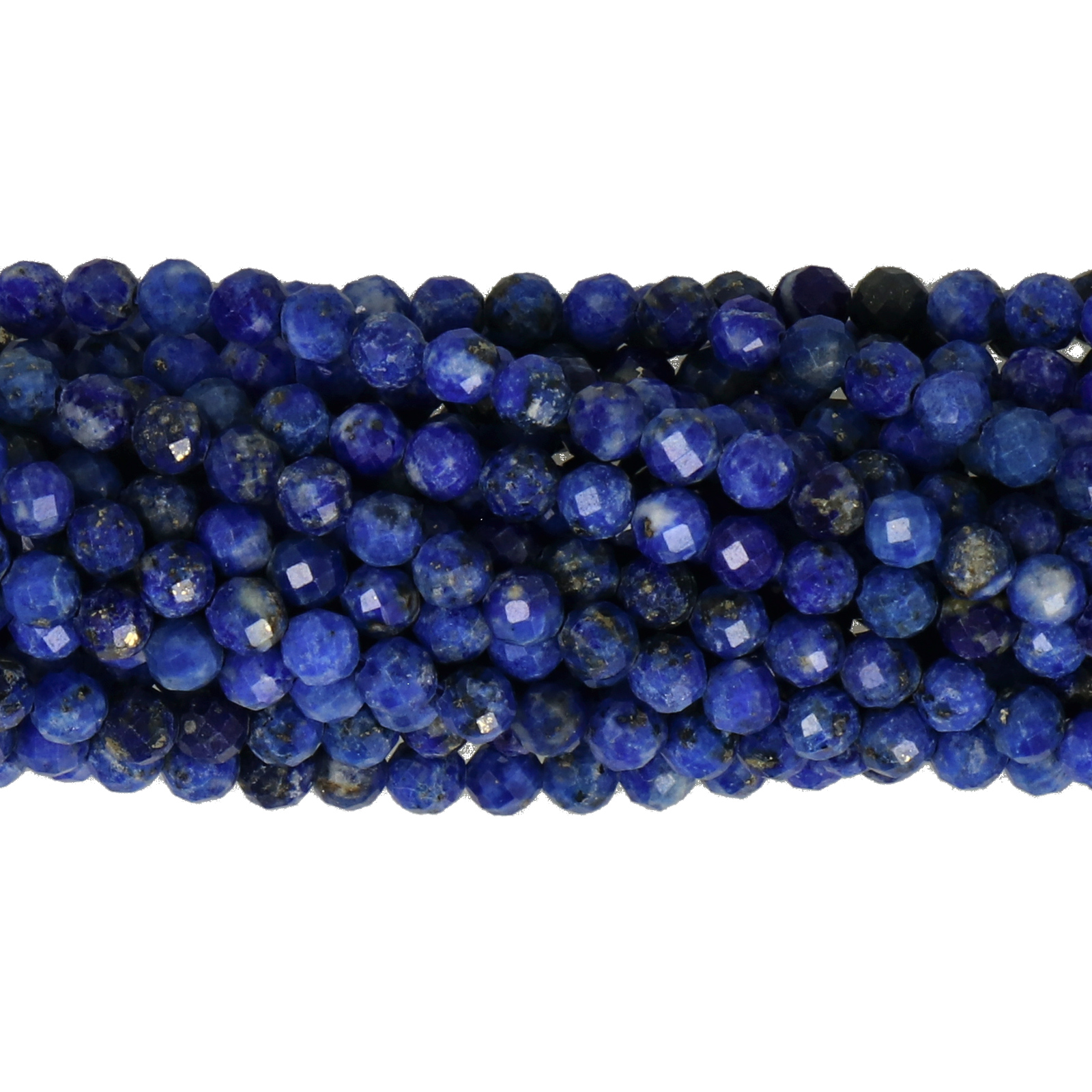 lapislazzuli faceted round 3-3,5mm | 15/16-inch strand