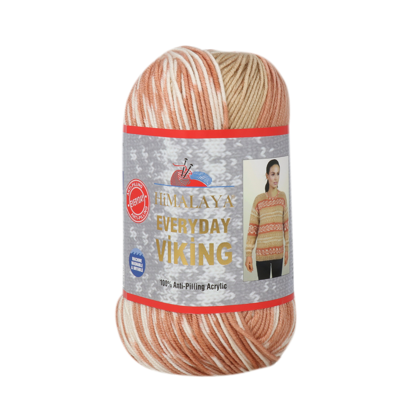 himalaya everyday viking - creme/beige/orange (70512) - 100gr (250mt) | 1st
