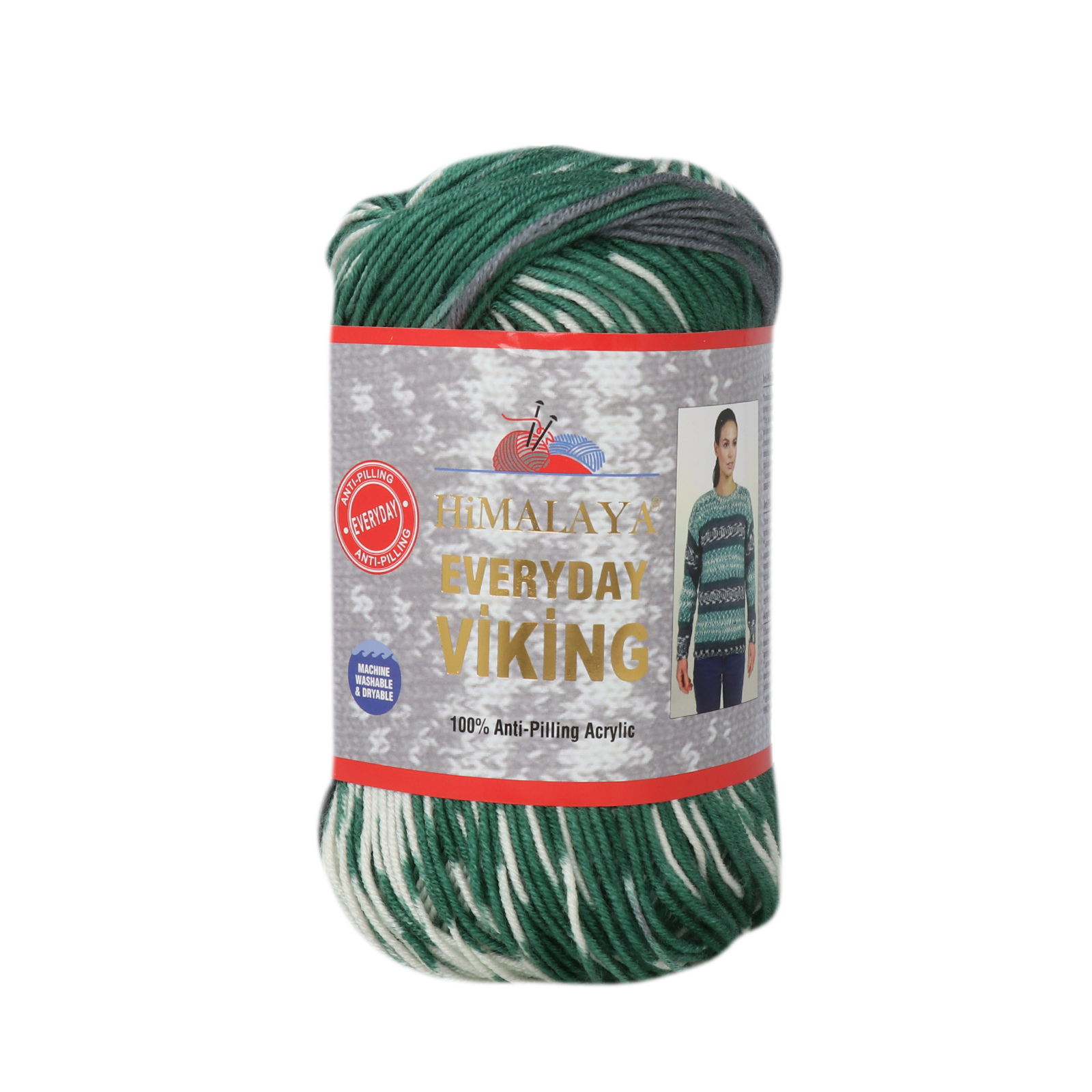himalaya everyday viking - green/grey/white (70525) - 100gr (250mt) | 1pc