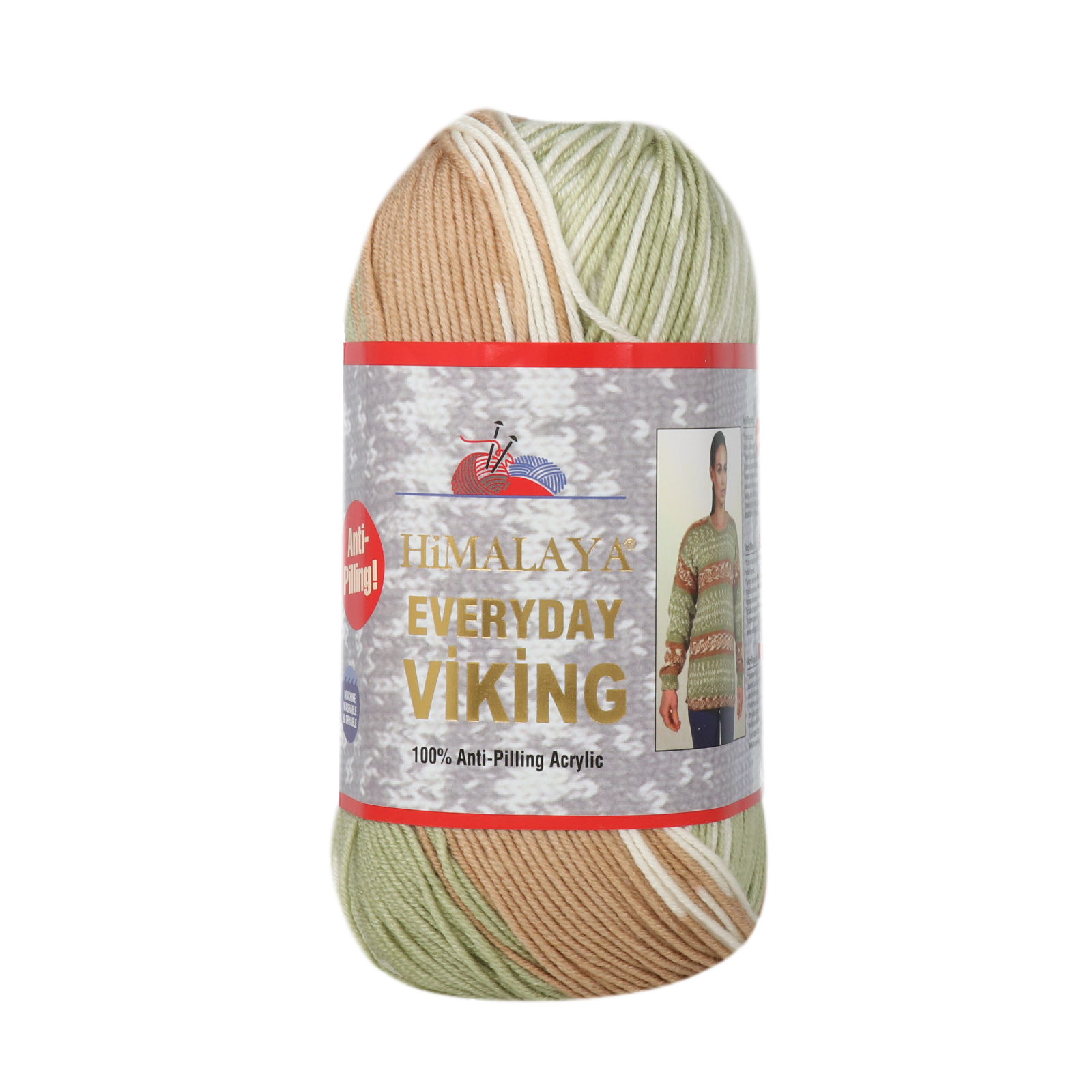 himalaya everyday viking - cream/lime/salmon (70526) - 100gr (250mt) | 1pc