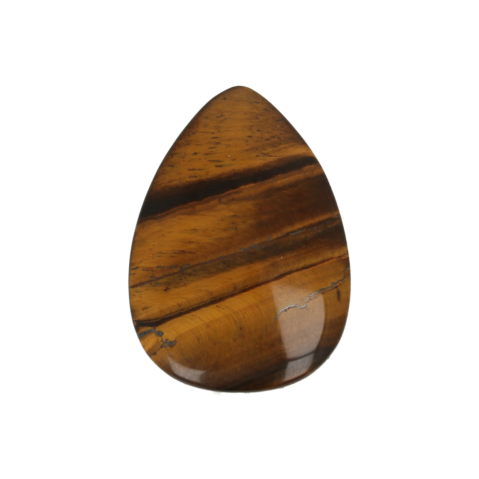 brown tiger eye cabochon smooth drop 25x18mm | 1pc