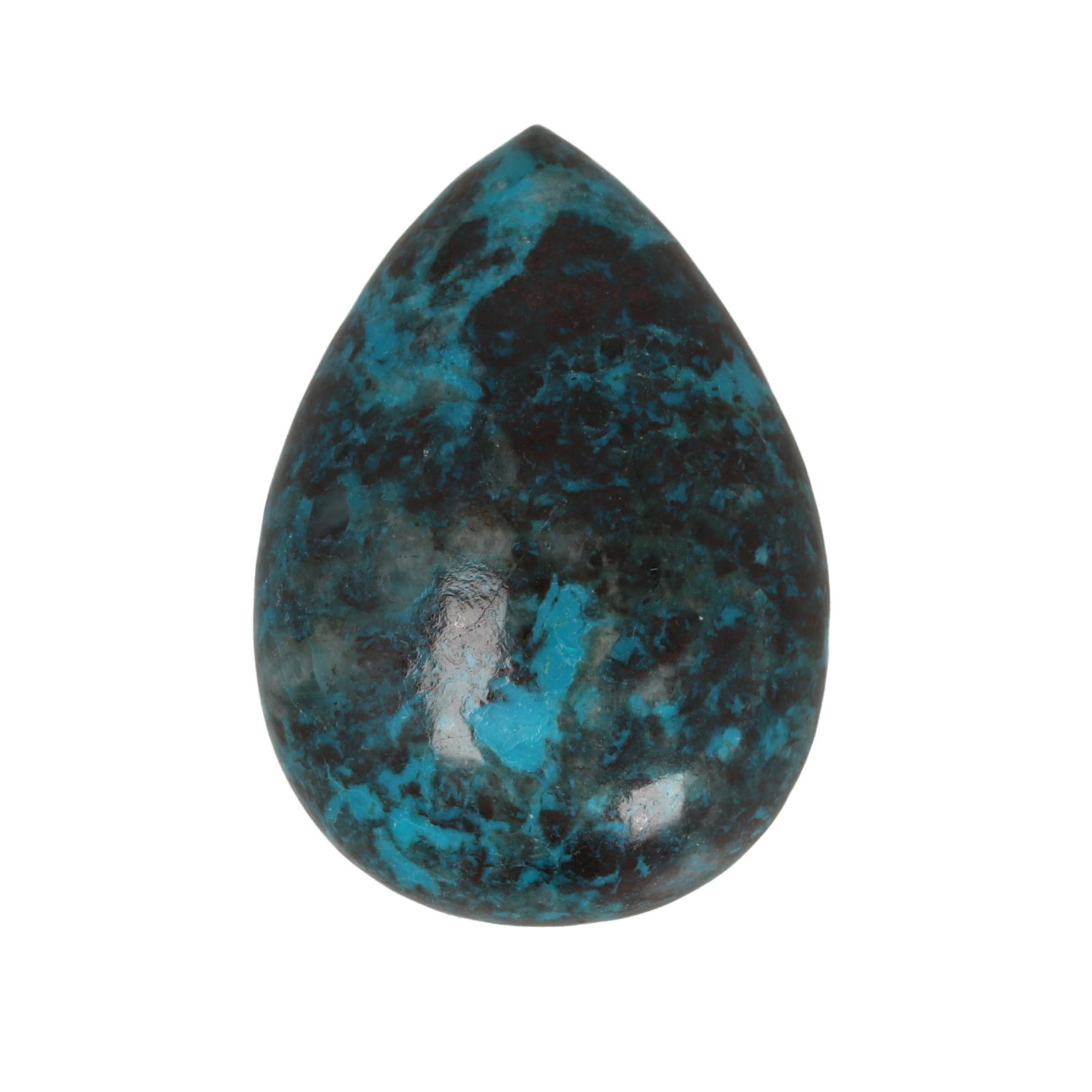 crisocola cabochon smooth drop 35x25mm | 1pc