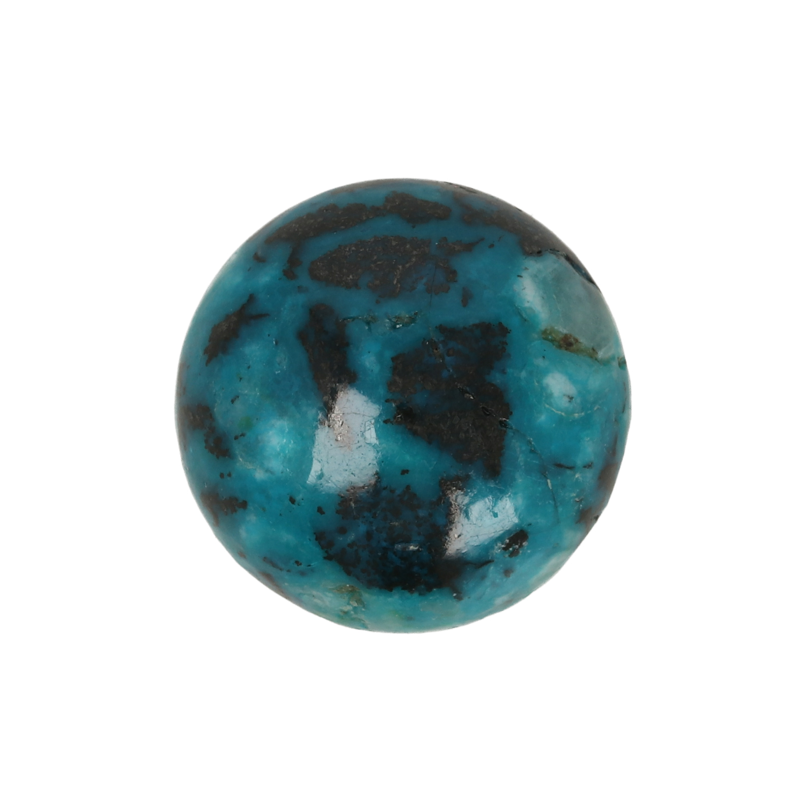 crisocola cabochon smooth round 20mm | 1pc