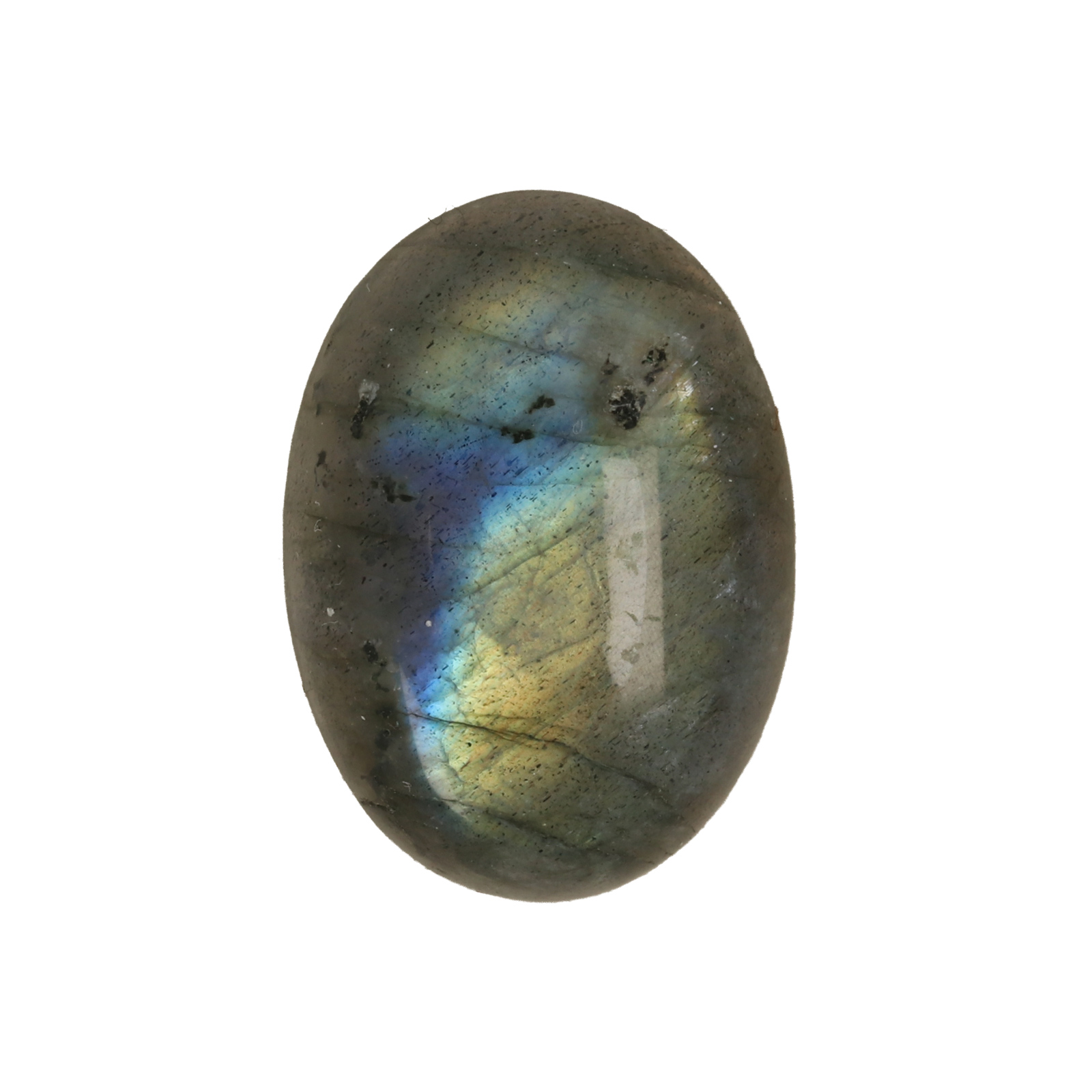 labradorite cabochon smooth oval 25x18mm | 1pc
