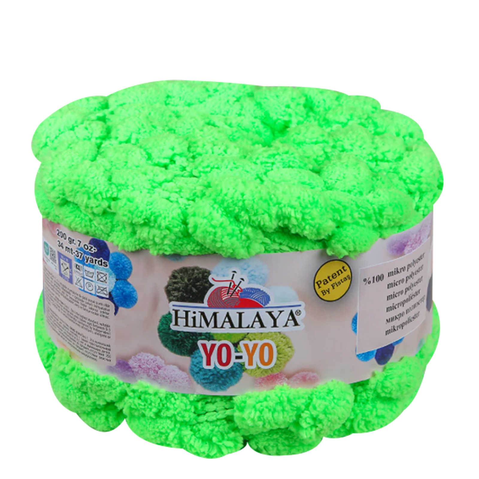 himalaya yo-yo - neon green (82130) - 200gr (34mt) | 1pc