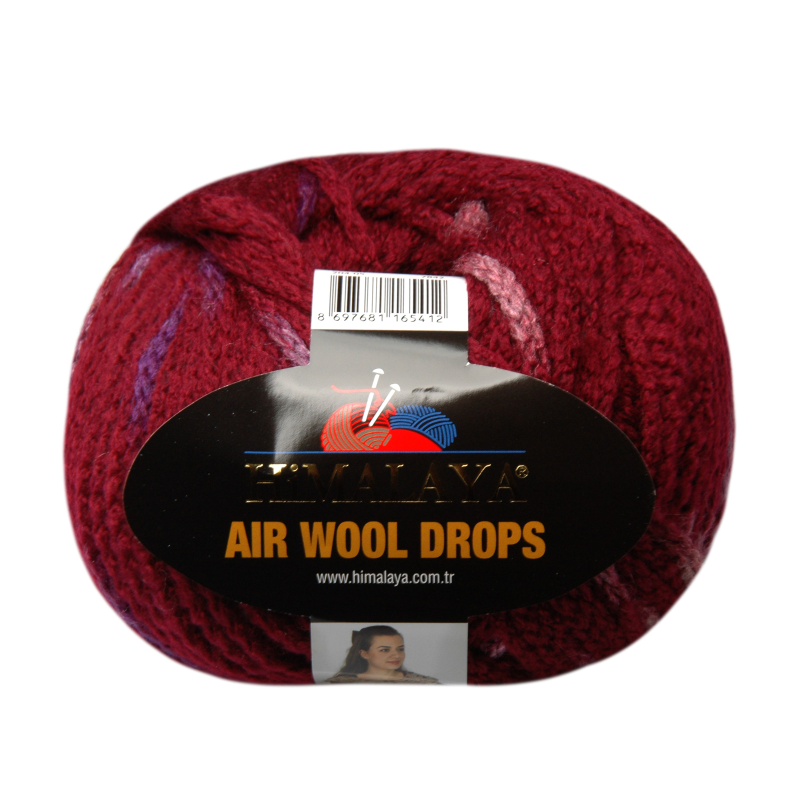 himalaya air wool drops - burgundy/purple/orange/brown (20405) - 100gr (153mt) | 1st