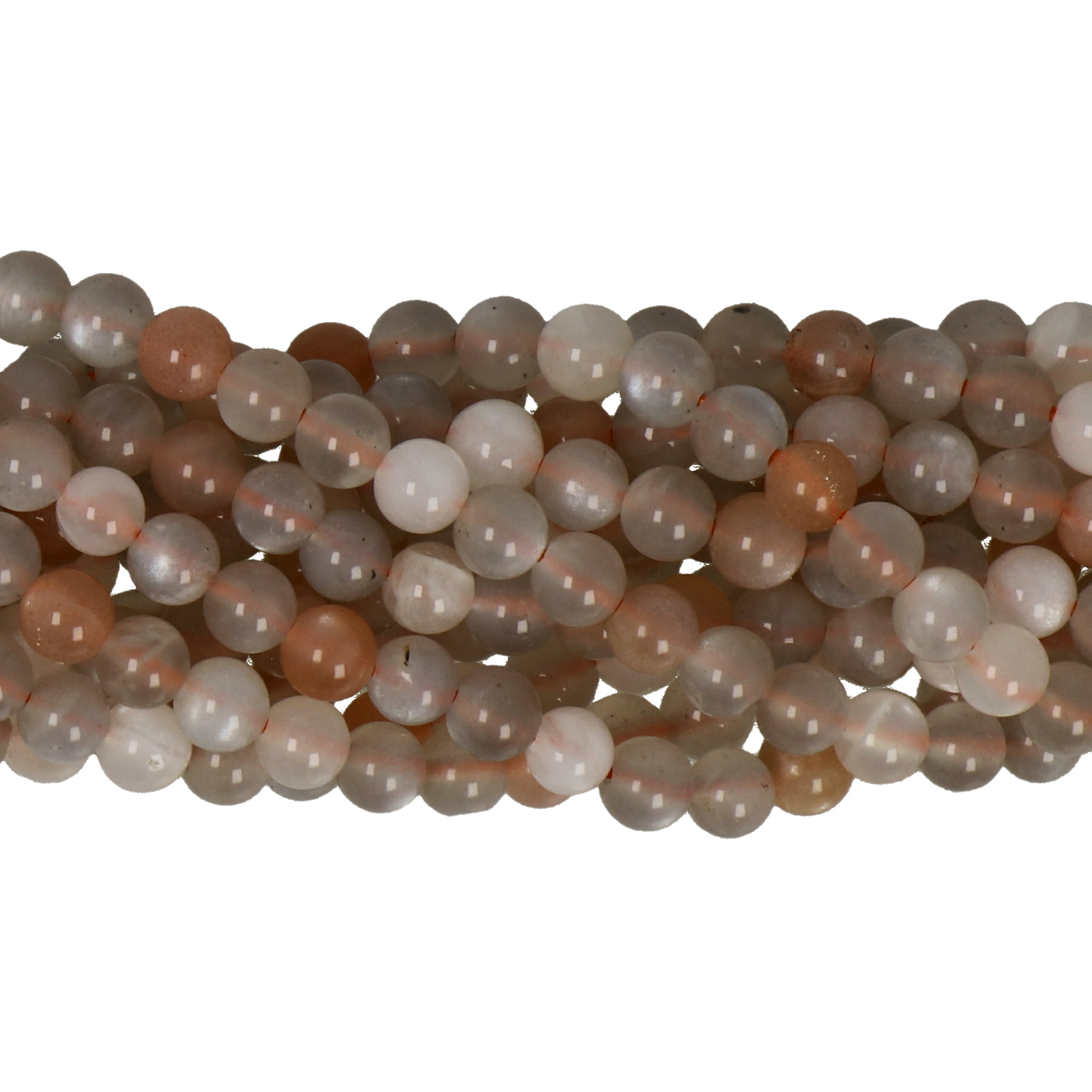 mix color moonstone smoooth round 4,5mm | 15/16-inch strand