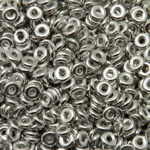 o bead glasperlen - silver - 4mm | 5gr