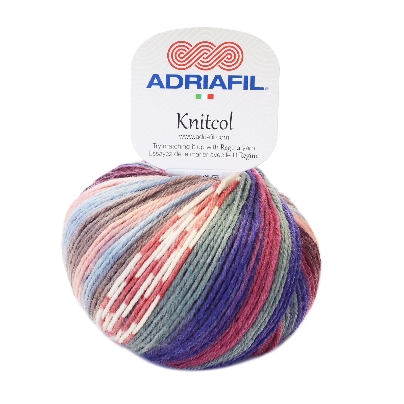 adriafil knitcol - lilac/purple/rose (95) - 50gr (125mt) | 1pc