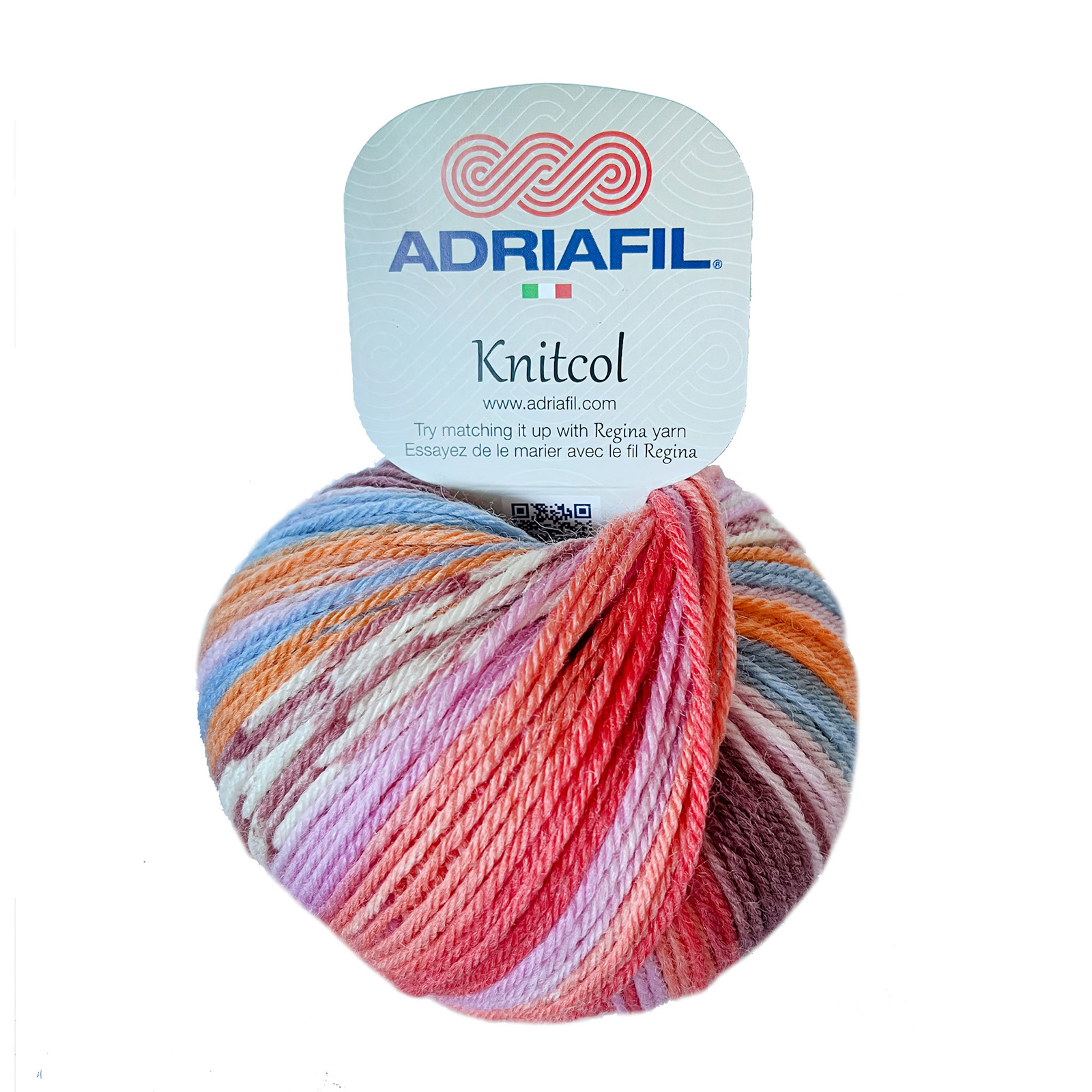 adriafil knitcol - multi fragola (96) - 50gr (125mt) | 1pc