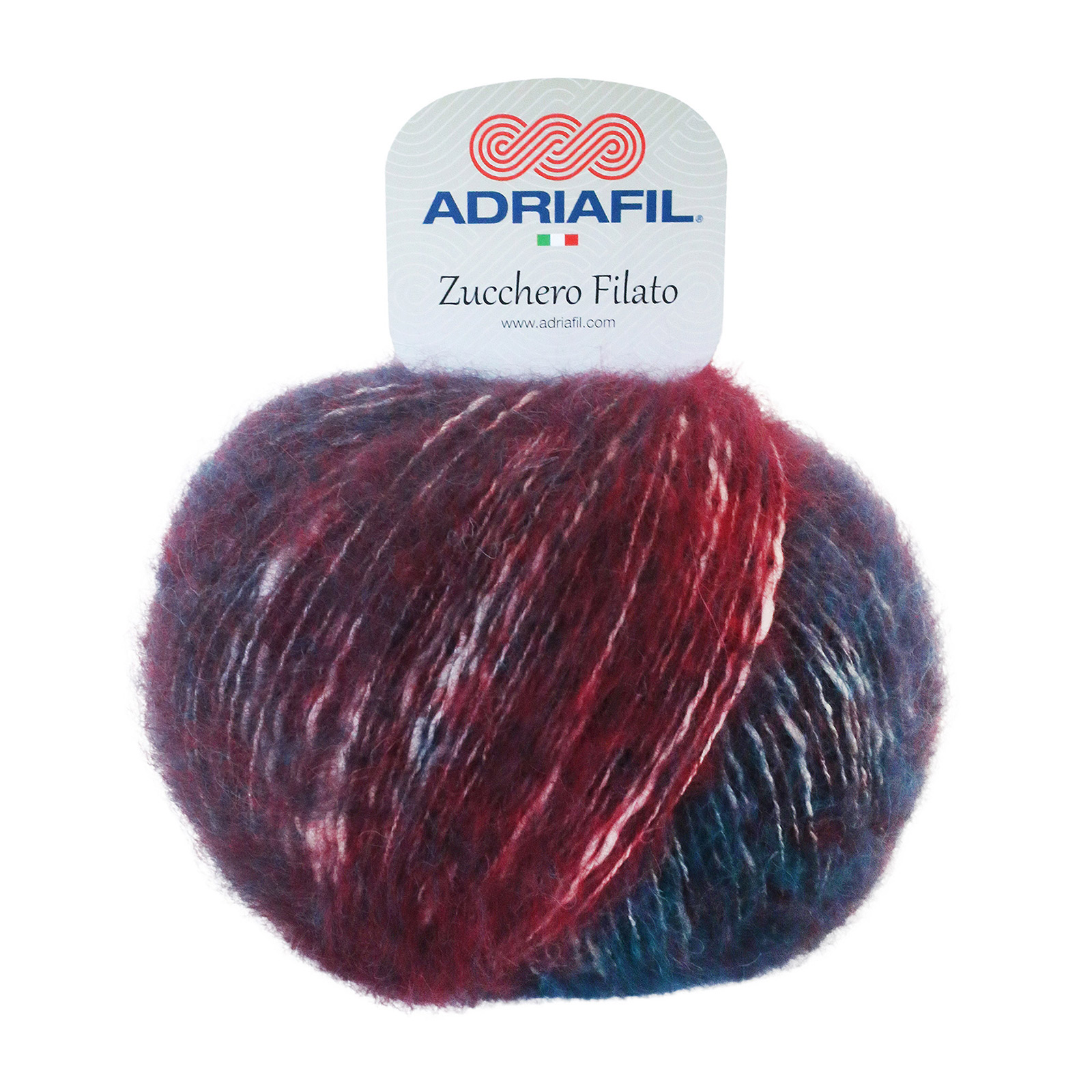 adriafil zucchero filato - petrol/bordeaux (86) - 50gr (175mt) | 1pc