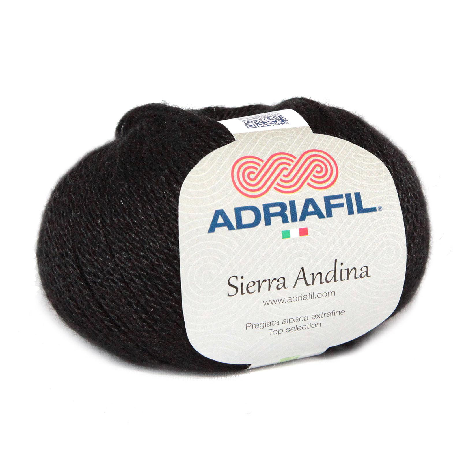 adriafil sierra andina - black (01) - 50gr (133mt) | 1pc