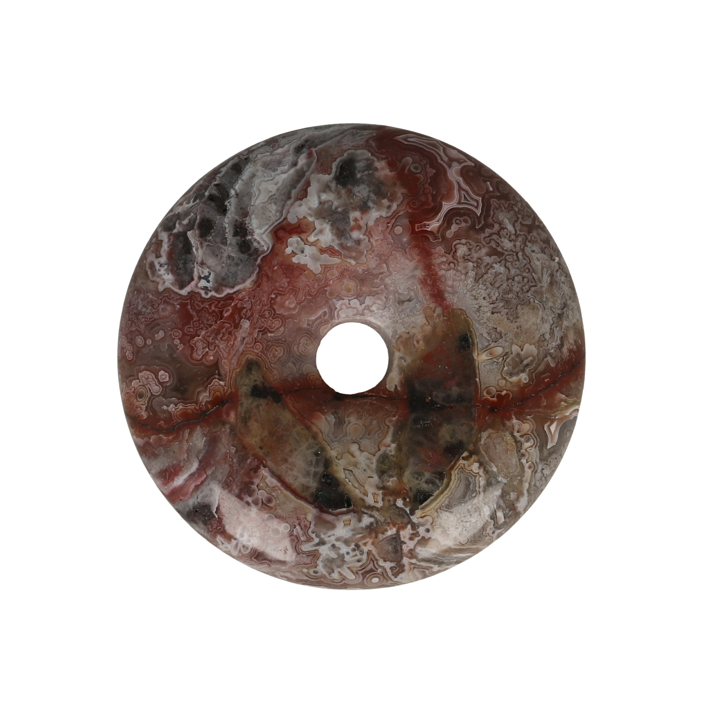 mexican crazy lace agate donut 30mm | 1pc