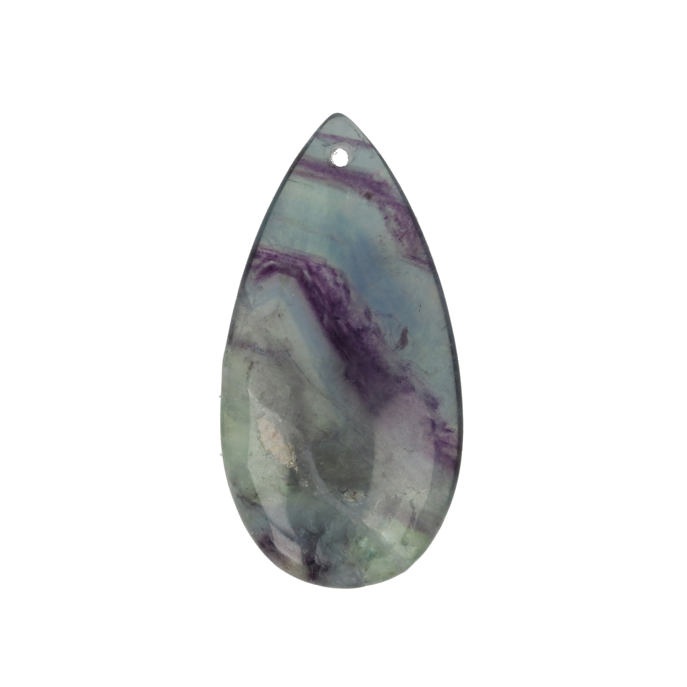 anhänger fluorit glatt tropfen 40x20mm | 1st