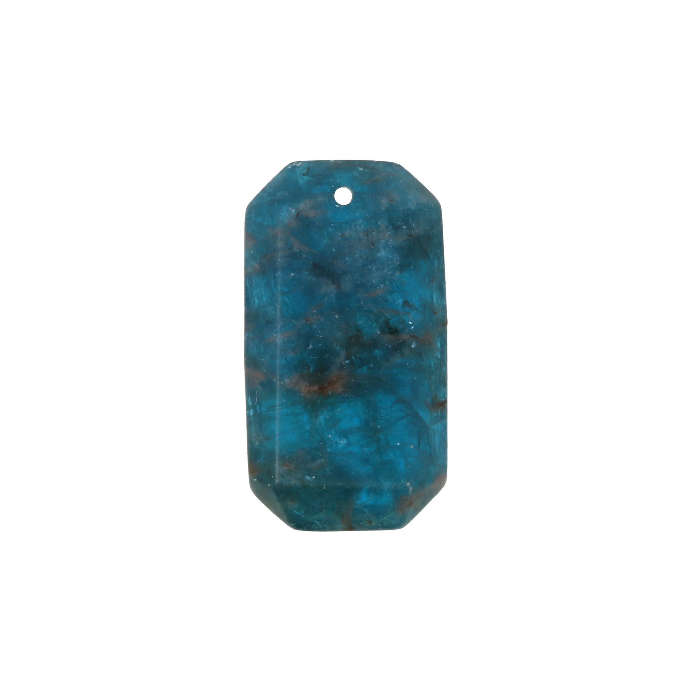 apatite pendant faceted rectangle 28x15mm | 1pc