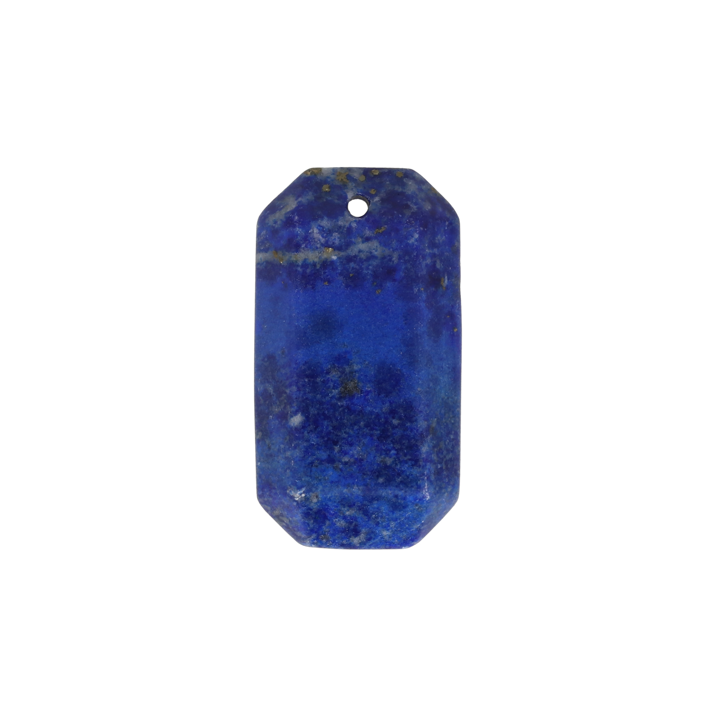 lapis lazuli pendant faceted rectangle 28x15mm | 1pc