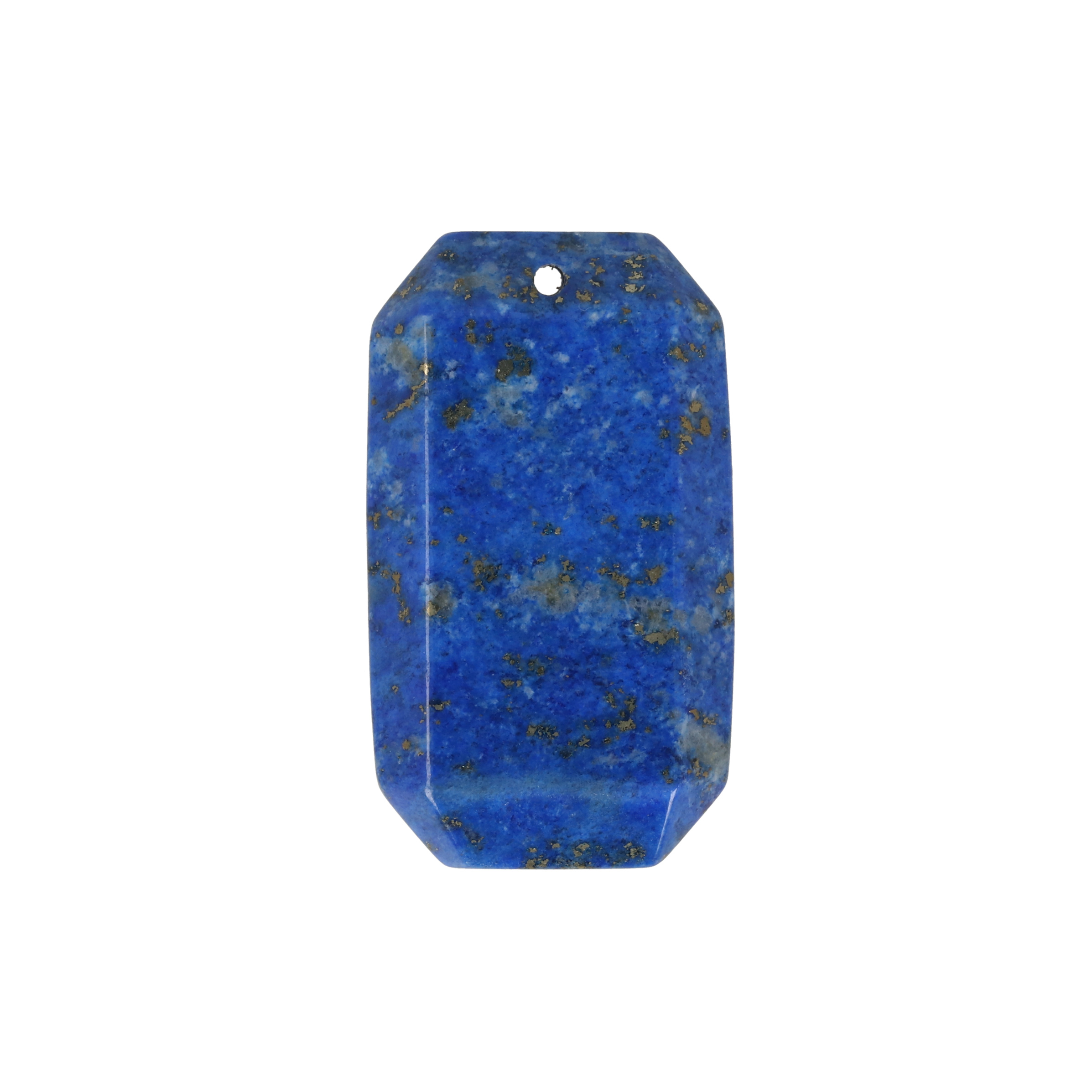 lapis lazuli pendant faceted rectangle 35x20mm | 1pc
