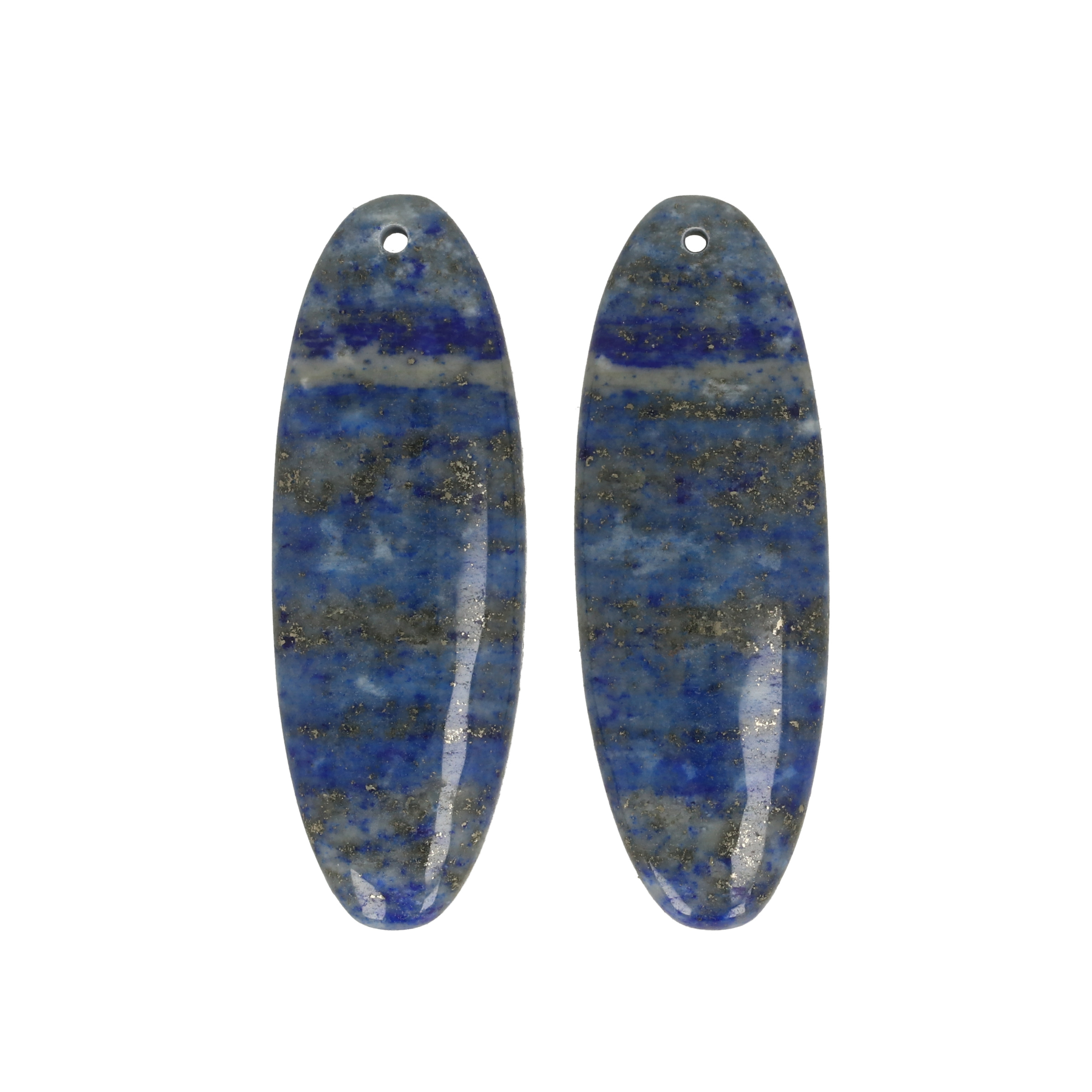lapis lazuli pendant oval 38x13mm | 2pc
