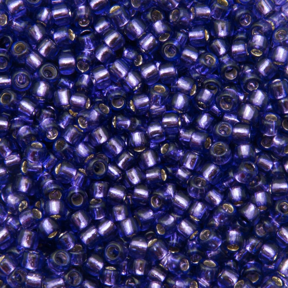 saatperlen toho 8/0 silver-lined purple (2224) | 10gr