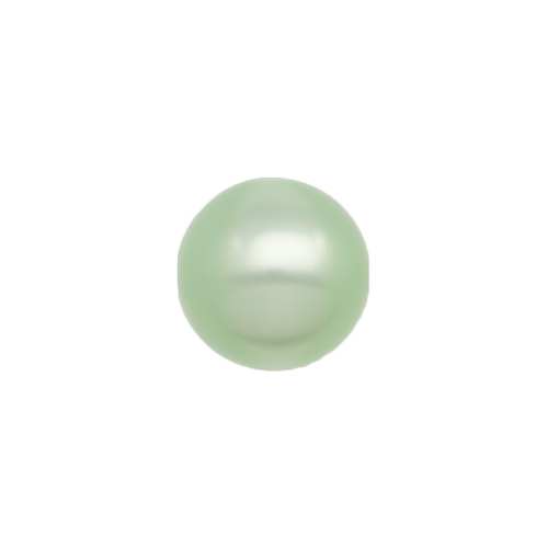 perle polaris glänzend - runde hellgrün 6mm | 10st