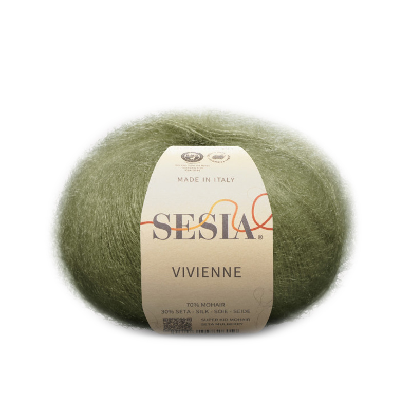 sesia vivienne - olive (5898) - 25gr (210mt) | 1pc