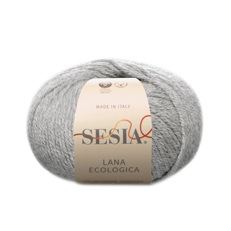 sesia lana ecologica - light grey (0046) - 50gr (85mt) | 1pc