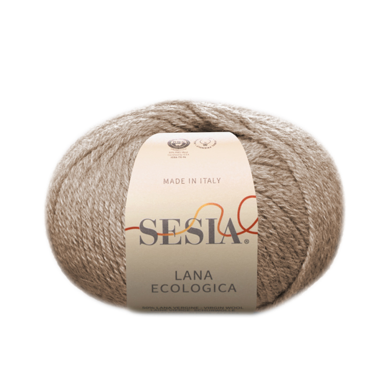 sesia lana ecologica - dark ecrù (0053) - 50gr (85mt) | 1pc
