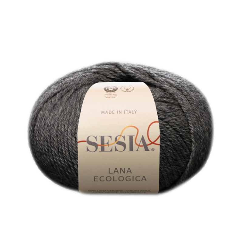 sesia lana ecologica - dark grey (0154) - 50gr (85mt) | 1pc