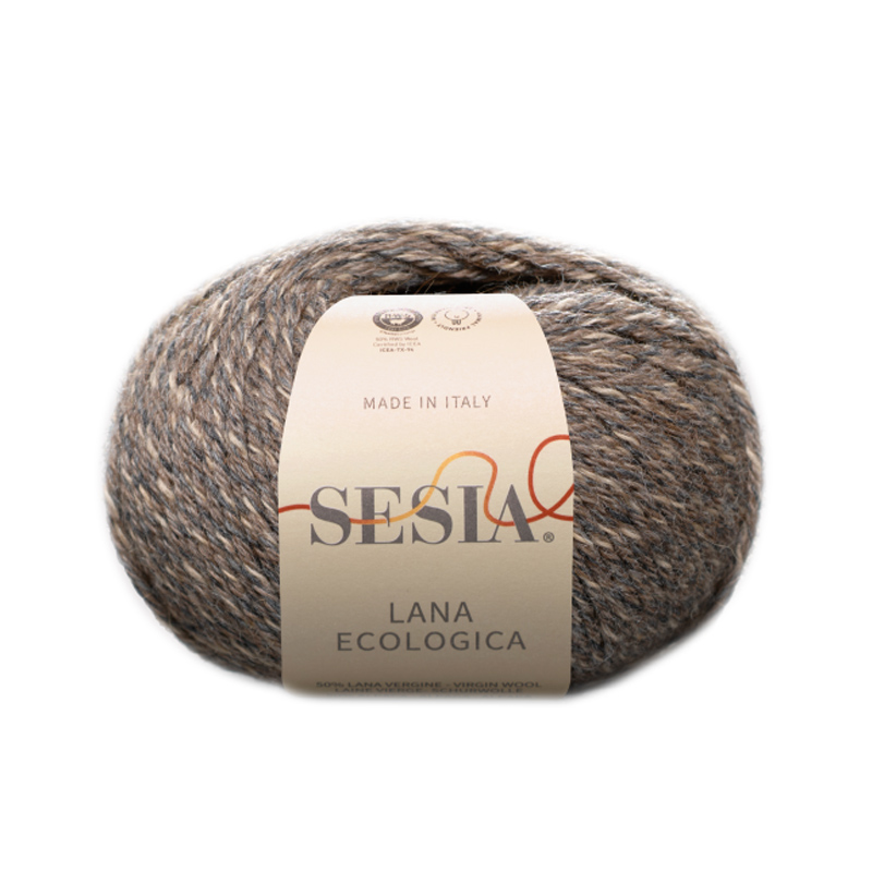 sesia lana ecologica - walnut mouliné (0614) - 50gr (85mt) | 1pc