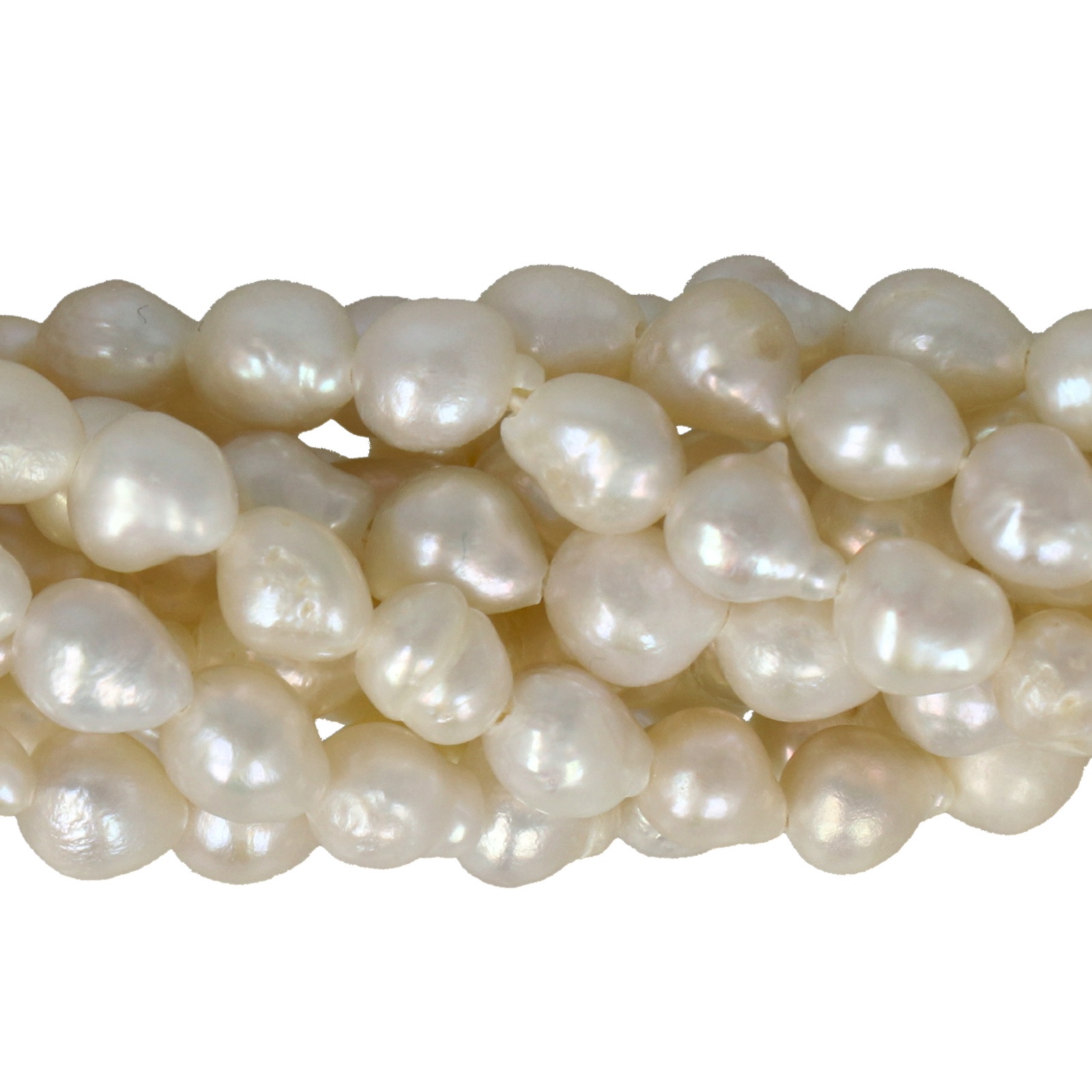 freshwater pearls white baroque 5-6mm | 14/15-inch strand