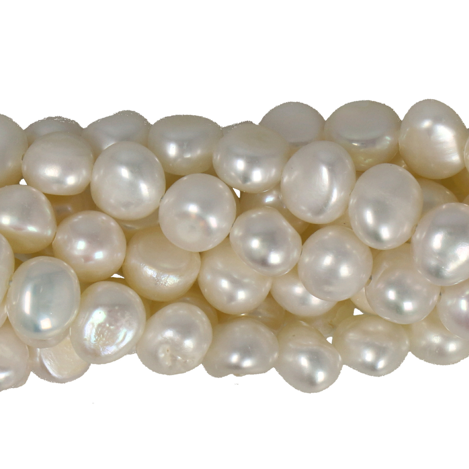freshwater pearls white baroque 6-7mm | 14/15-inch strand