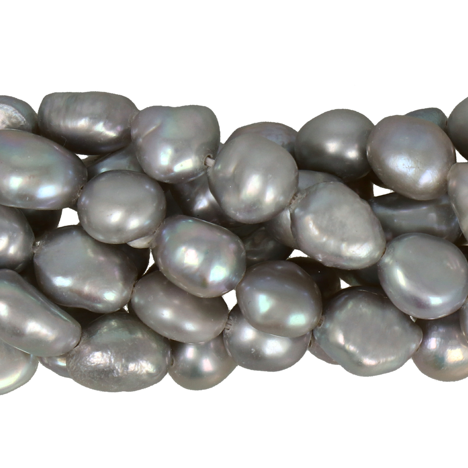 freshwater pearls grey baroque 6-7mm | 14-inch strand