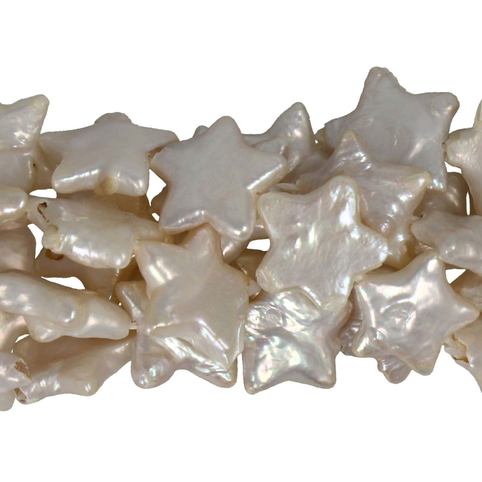 freshwater pearls white baroque star 12mm approx. | 2pc
