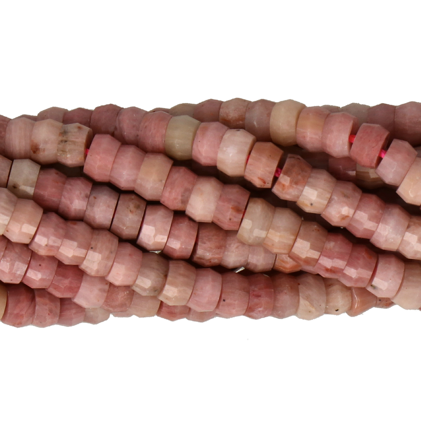 rodhonit facettiertes rondelle 4x2mm | strang 38/40cm