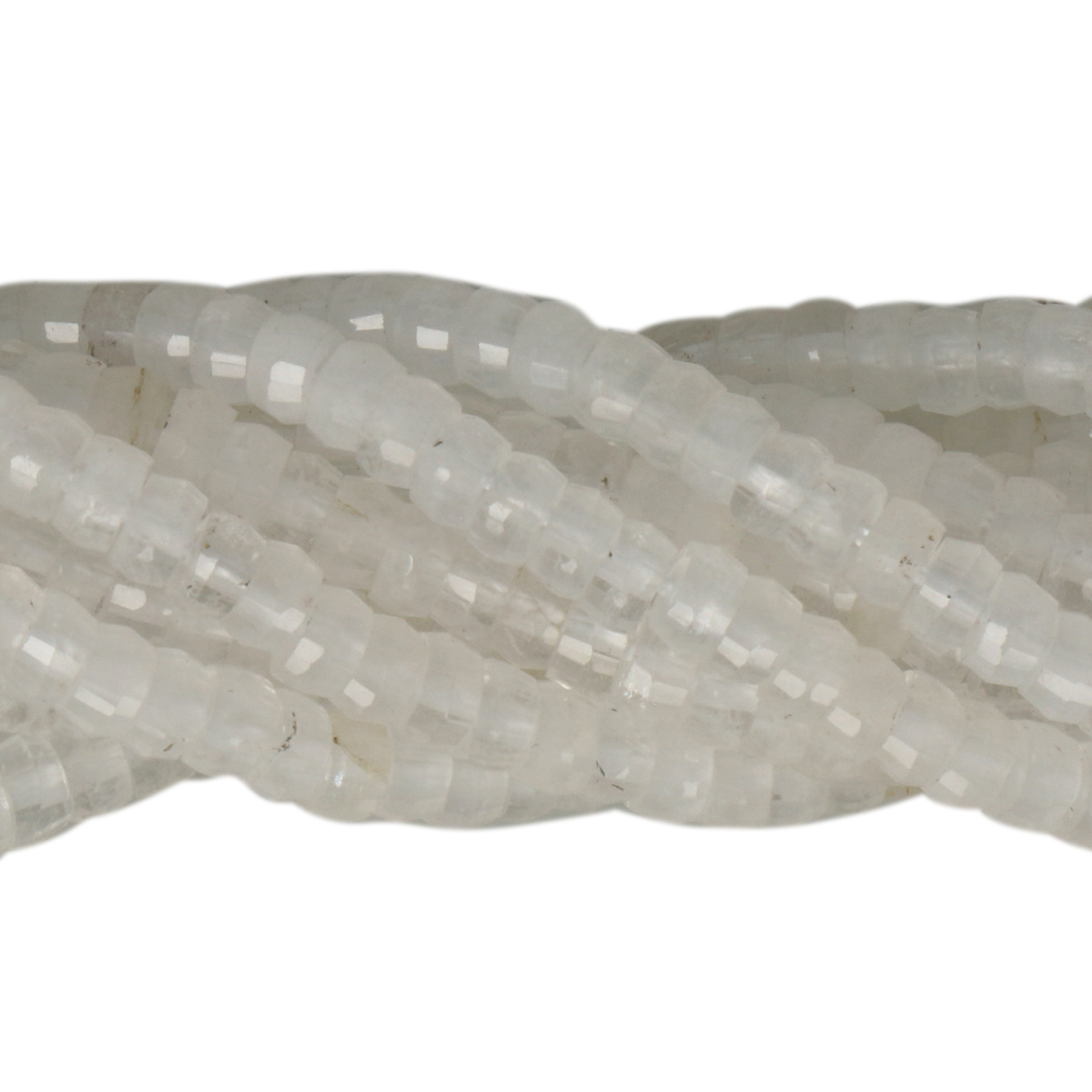 bergkristall facettiertes rondelle 4x2mm | strang 38/40cm