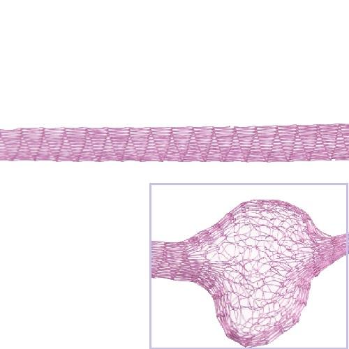 pink metallic tubolar mesh 6mm | 1mt