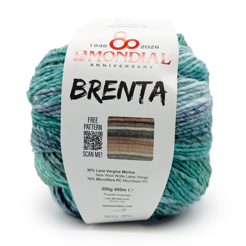 brenta mondial - mint/turquoise/green (645) - 200g (400mt) | 1pc