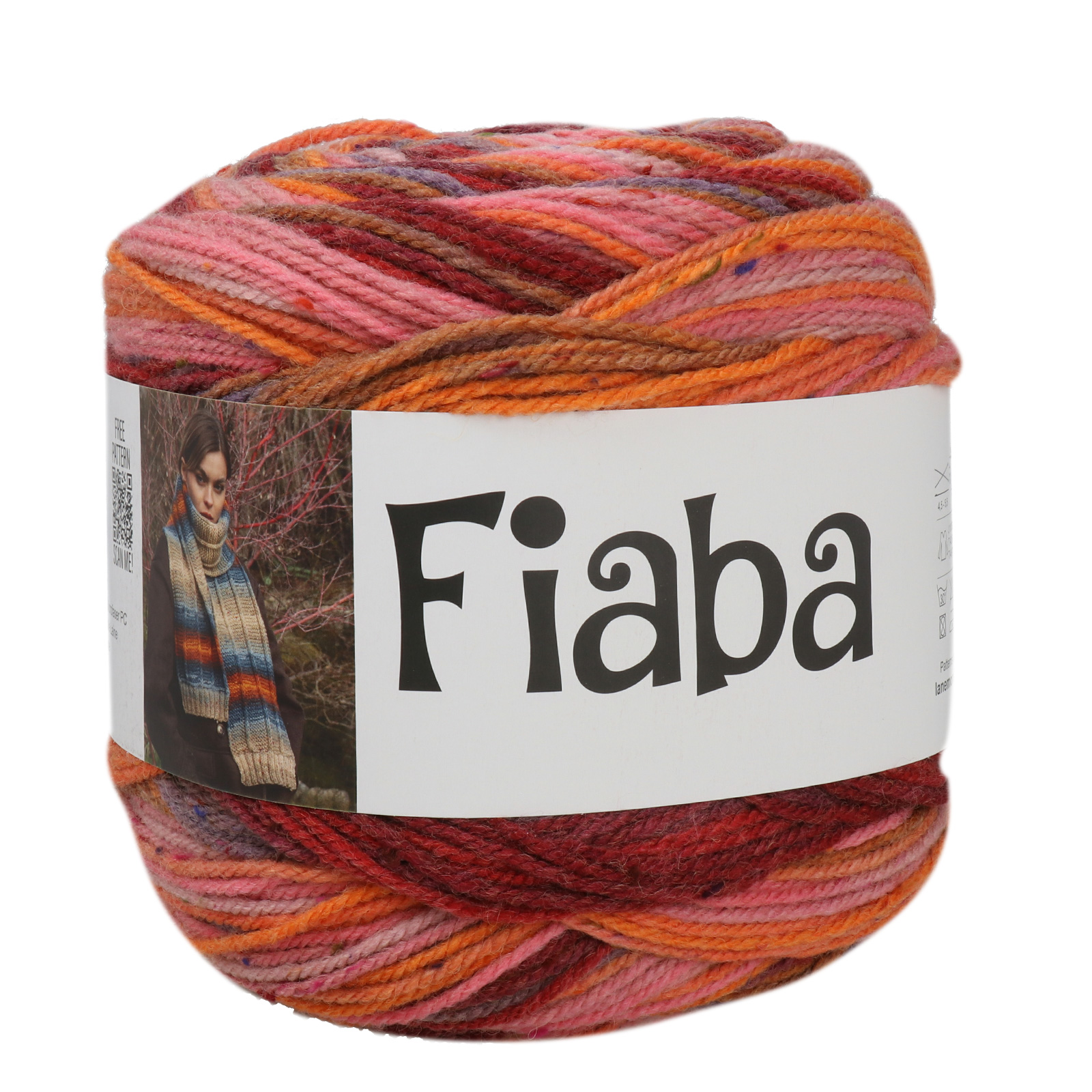 fiaba mondial - bordeaux/pink/orange (653) - 300gr (630mt) | 1pc