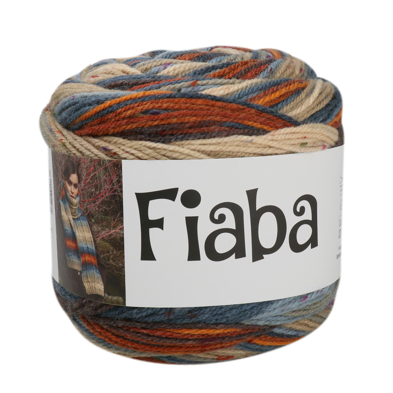fiaba mondial - beige/orange/bluette (652) - 300gr (630mt) | 1pc