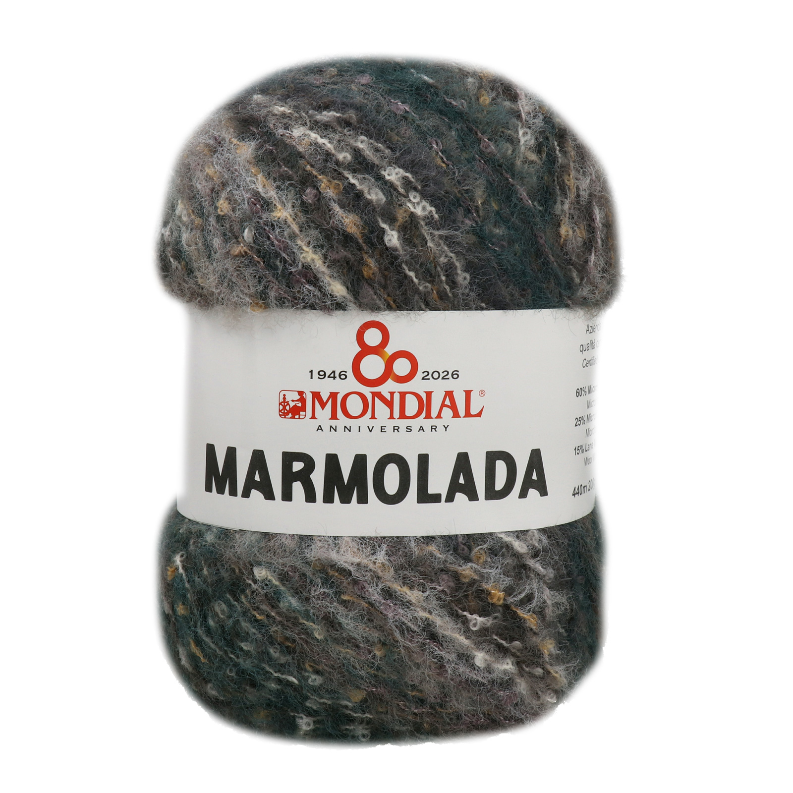 marmolada mondial - grey/green/anthracite (788) - 200gr (220mt) | 1pc
