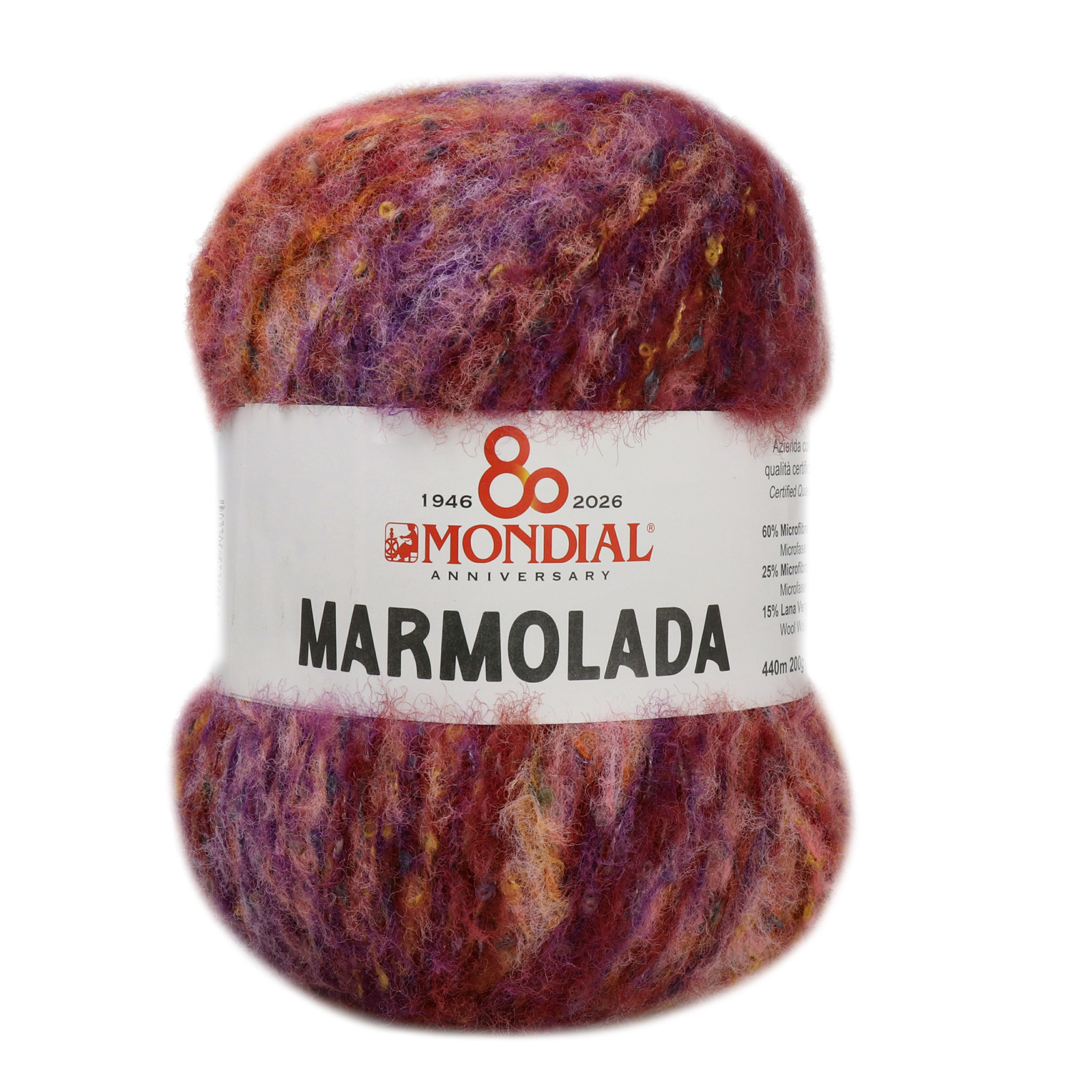 marmolada mondial - pink/brick/orange (784) - 200gr (220mt) | 1pc