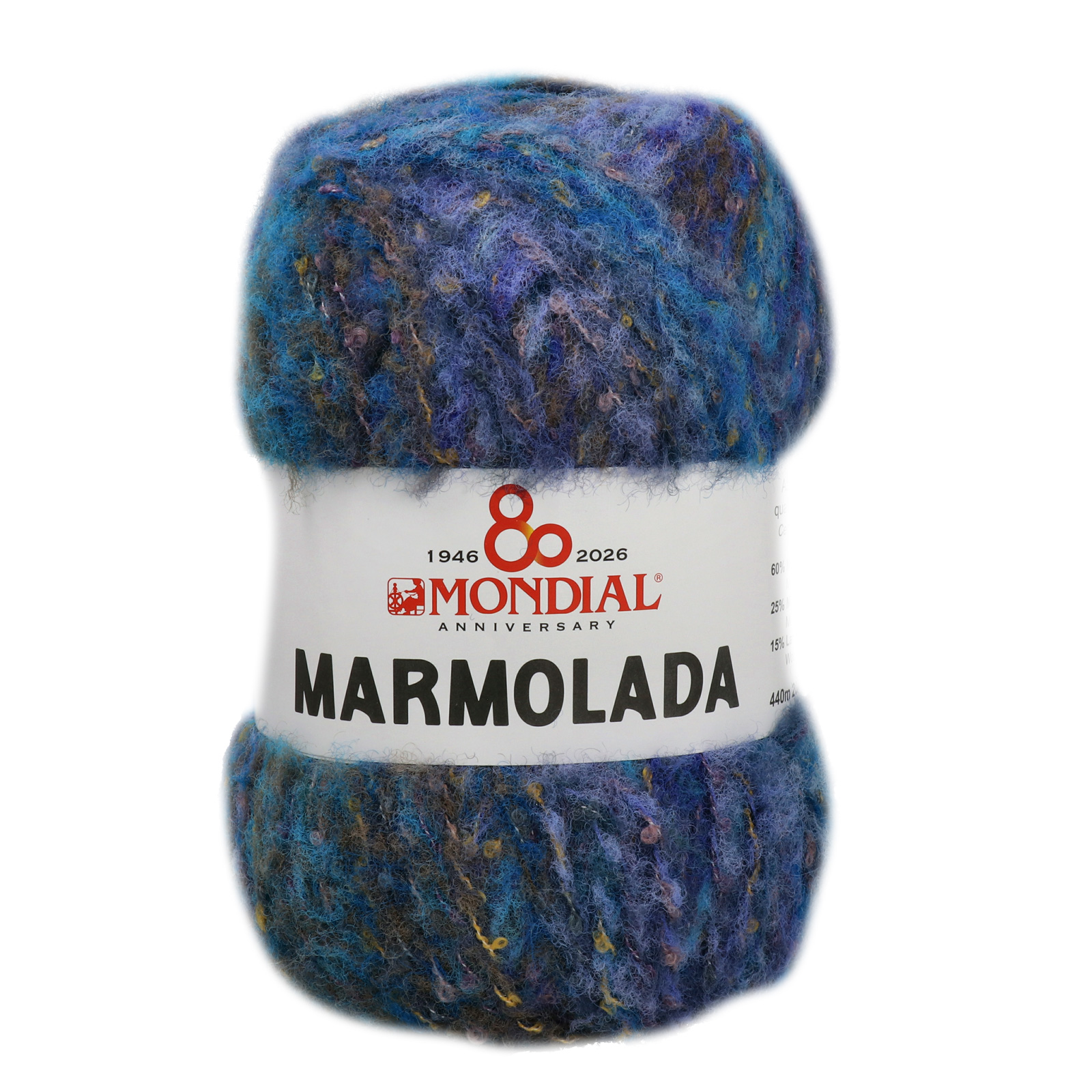 marmolada mondial - blue/olive/cornflower (786) - 200gr (220mt) | 1pc