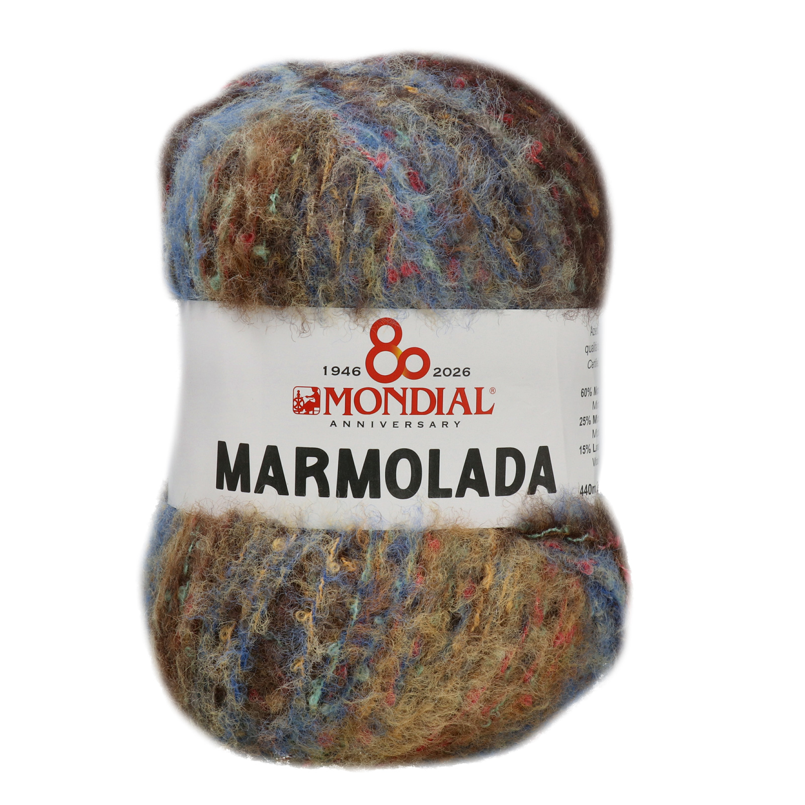 marmolada mondial - beige/coffee/bluette (783) - 200gr (220mt) | 1pc