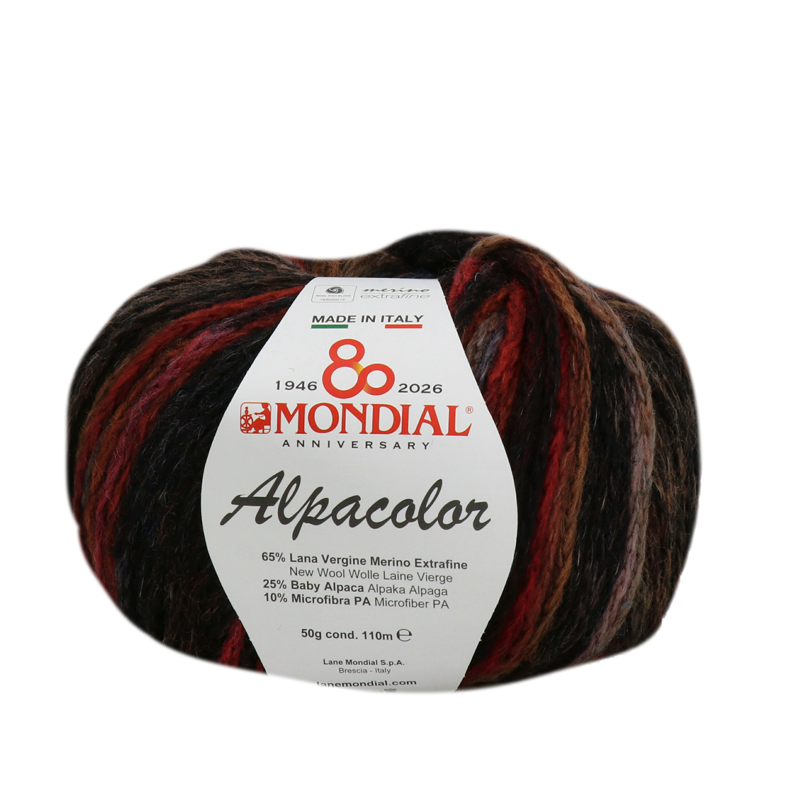alpacolor mondial - black (747) - 50g (110mt) | 1pc