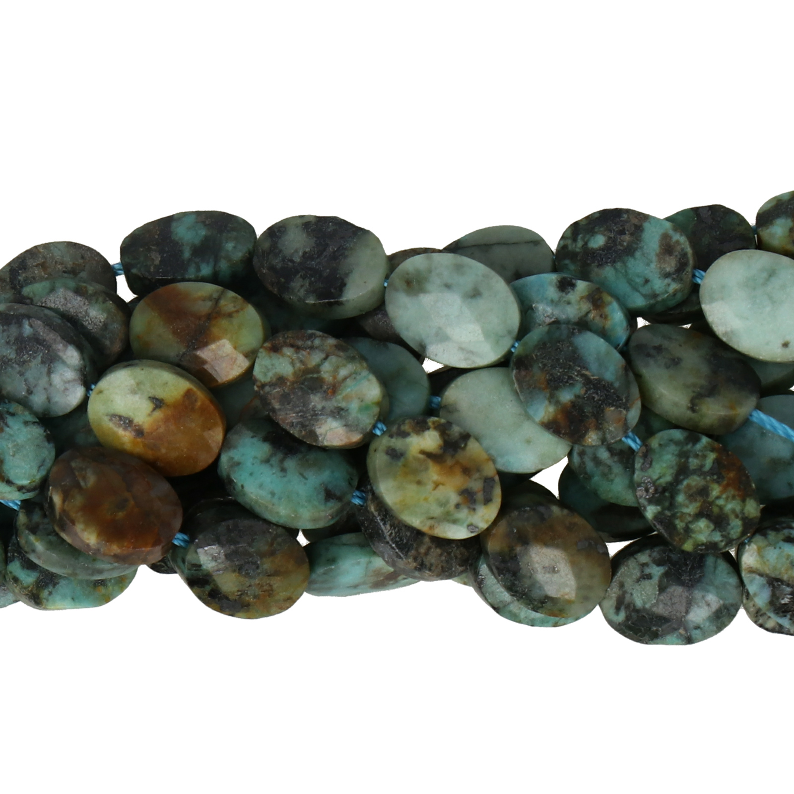 afrikanischer türkis facettierte oval 8x6mm | 10st