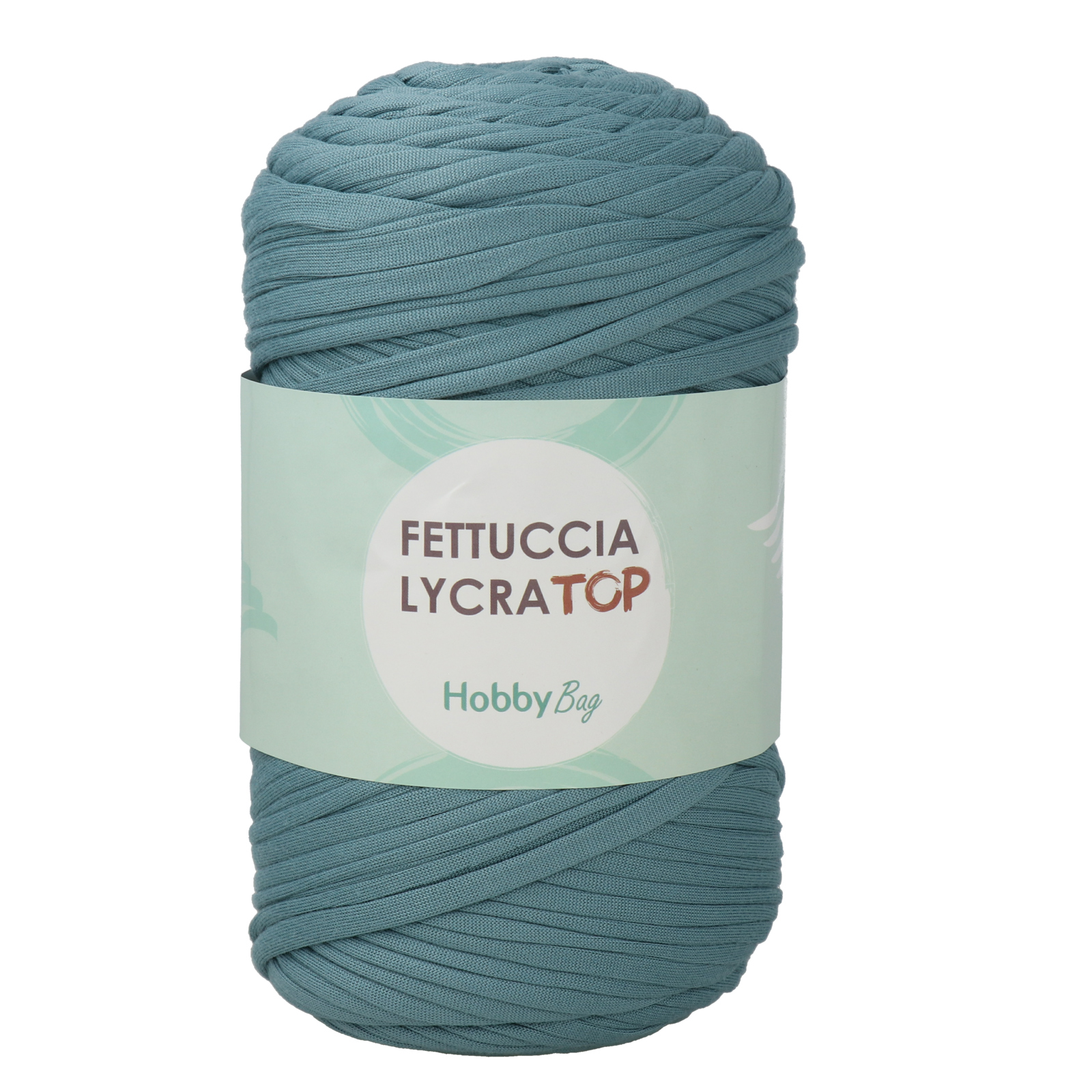 hobbybag t-shirt yarn fettuccia lycra top - sugar paper (45) - 400gr (105mt) | 1pc