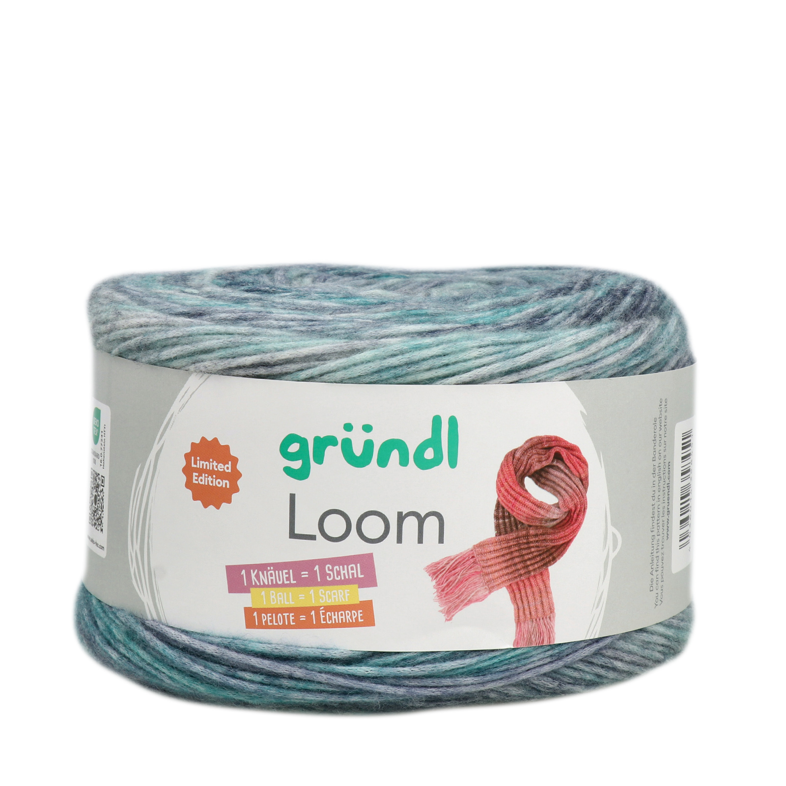 gründl loom - blue (02) - 200gr (700mt) | 1pc