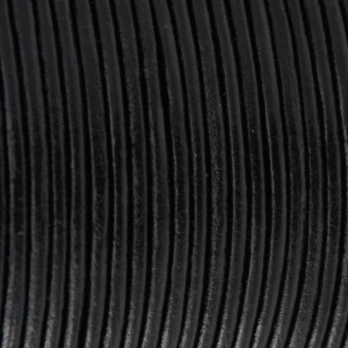 Filo di cuoio nero - diametro 3mm 